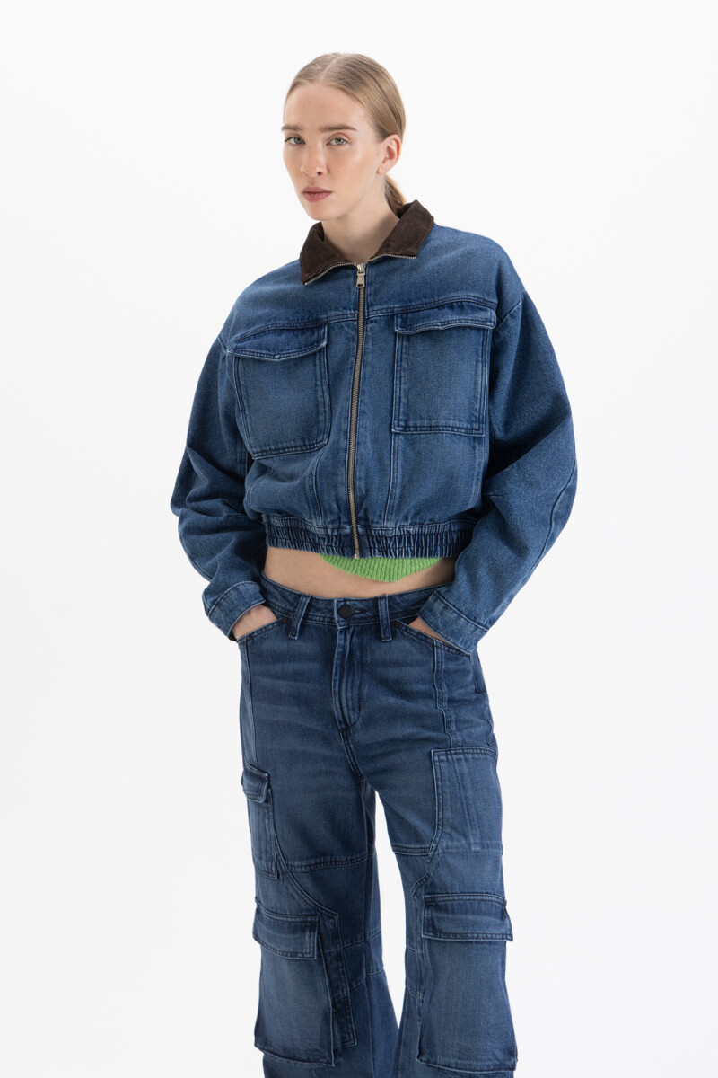 BOMBER ZOE Azul
