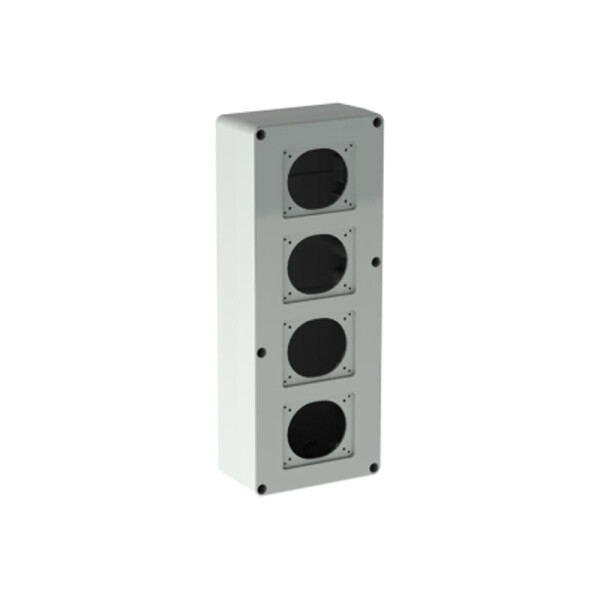 Caja para alojar 4 tomas industrilaes 17x44cm IP65 ELE10384