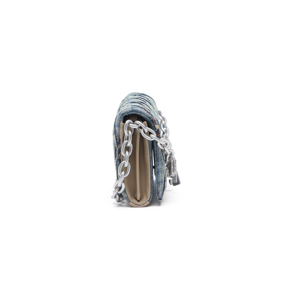 Carteras Para Mujer Charm-D Wallet Strap Azul Marino