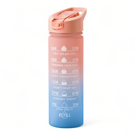 Botella Agua Motivacional 600 Ml Sin Color