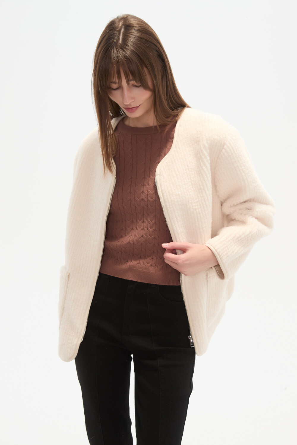 Chaqueta Clemen Crudo / Natural