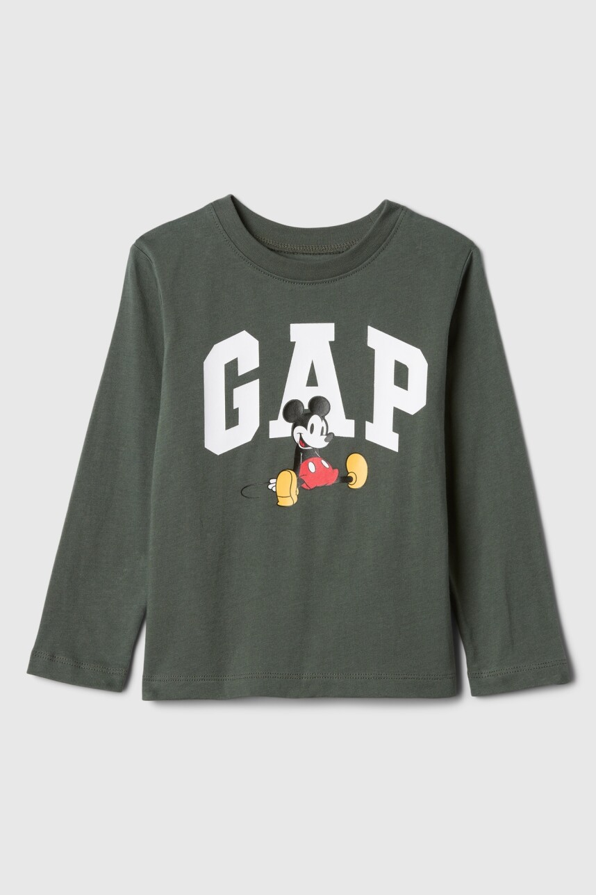 Remera Disney Manga Larga Toddler Niño Sp Dis Fam Evergreen