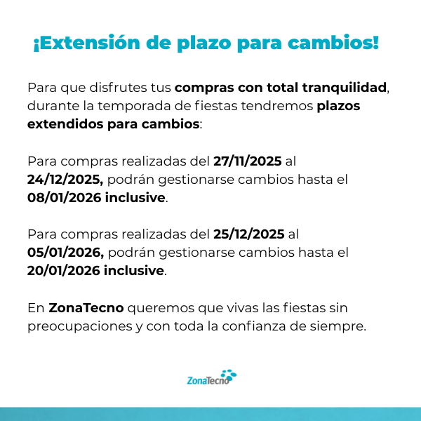 Extendemos plazo para cambios