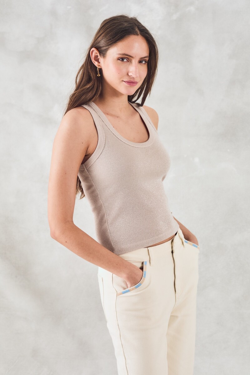 Musculosa Lurex Crudo