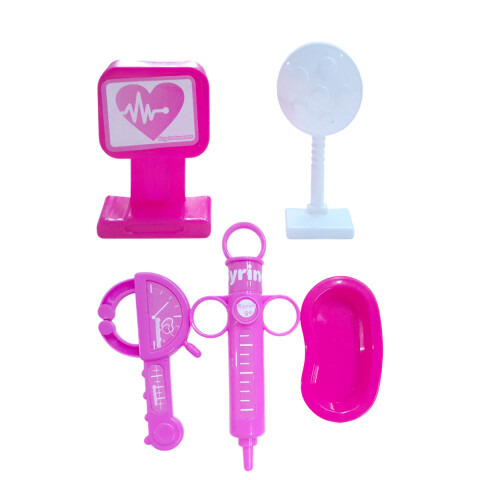 OUTLET Set Doctora rosado c/ accesorios caja 36*26*4.5cm Outlet Set Doctora Rosado C/ Accesorios Caja 36*26*4.5cm