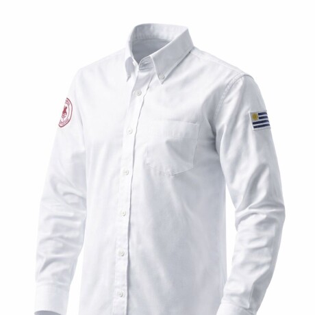Camisa Criolla Caballero Escudo Nacional Blanca