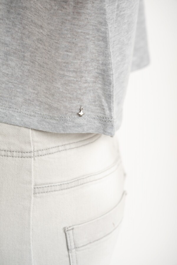 Remera Algodón Gris