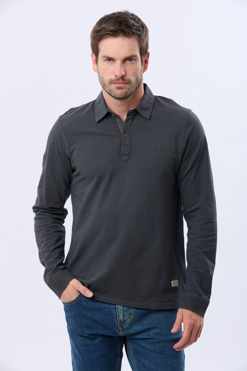 REMERA POLO DE ALGODON Azul