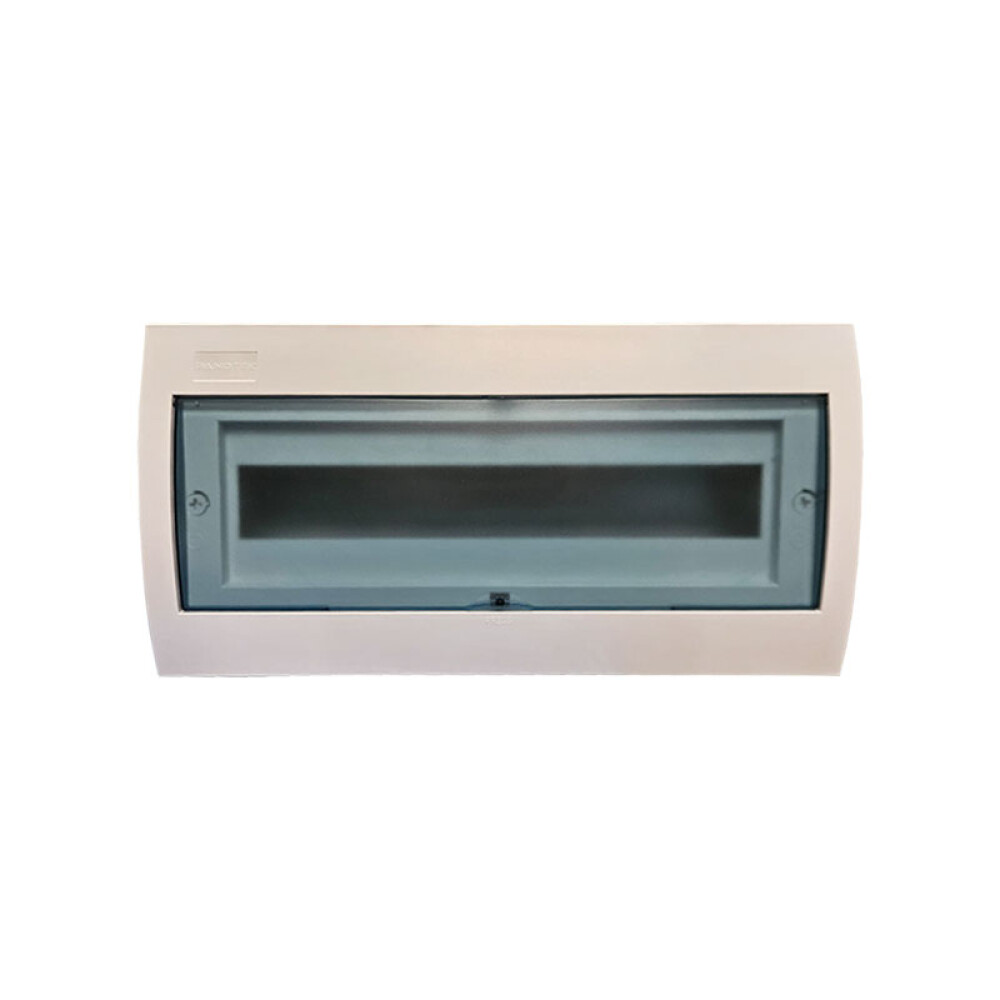 Tablero de embutir 18 módulos con puerta fumé CAJ00057