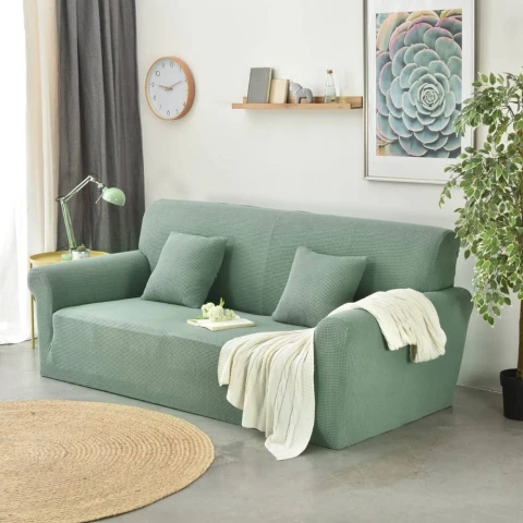 Funda sillón 4 cuerpos lisa verde