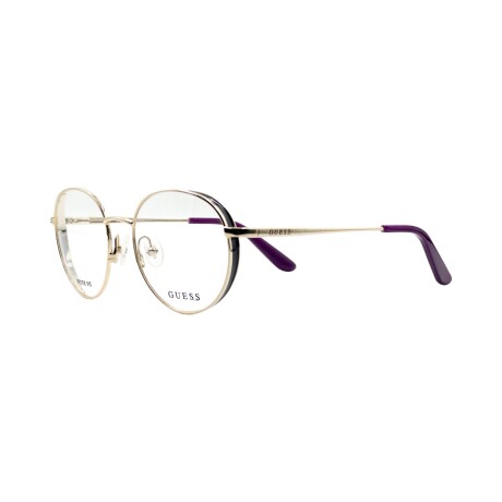 Guess Redondo Oversize Dorado detalle violeta Guess Redondo Oversize Dorado detalle violeta