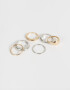 Sets Anillos Chunky Edition Set De Anillos Chunky - Combinacion Bicolor