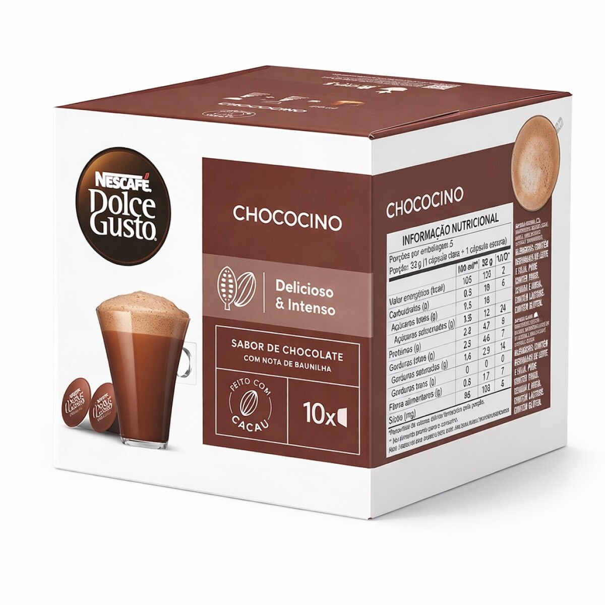 CAPSULAS DOLCE GUSTO NESCAFE CHOCOCINO DELICIOSO INTENSO X 10 CAPSULAS 