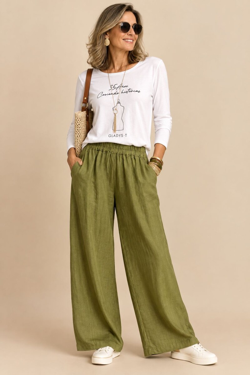 PANTALON BRISA - Pistacho 