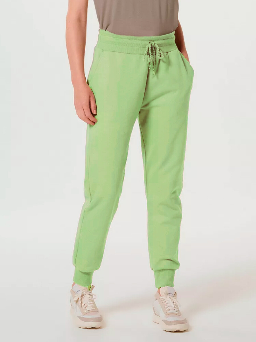 PANTALÓN BABUCHA FEMENINO CON FELPA - VERDE CLARO — Hering
