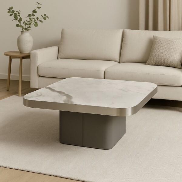 MESA DE CENTRO TRIESTE BLANCO - CUADRADO/A