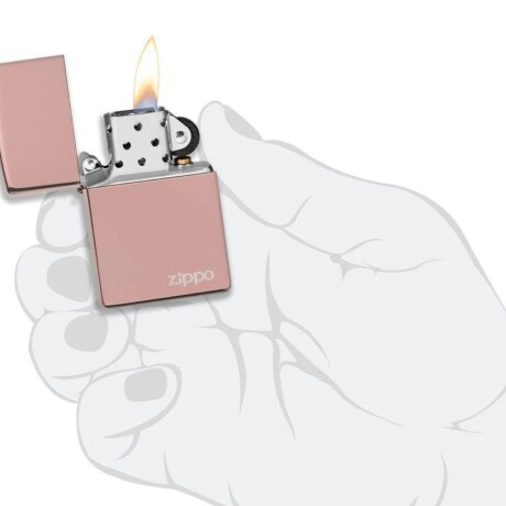 Encendedor Zippo High Polish Rose Gold con logo - 49190ZL Encendedor Zippo High Polish Rose Gold con logo - 49190ZL