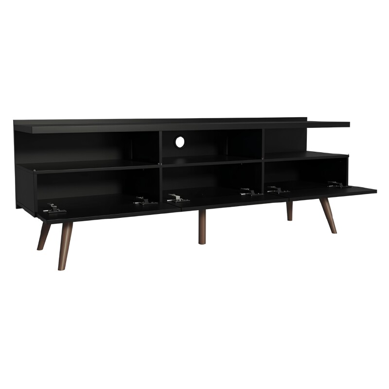 Rack TV Lumax Londres hasta 65" con Cajones y Estantes Negro