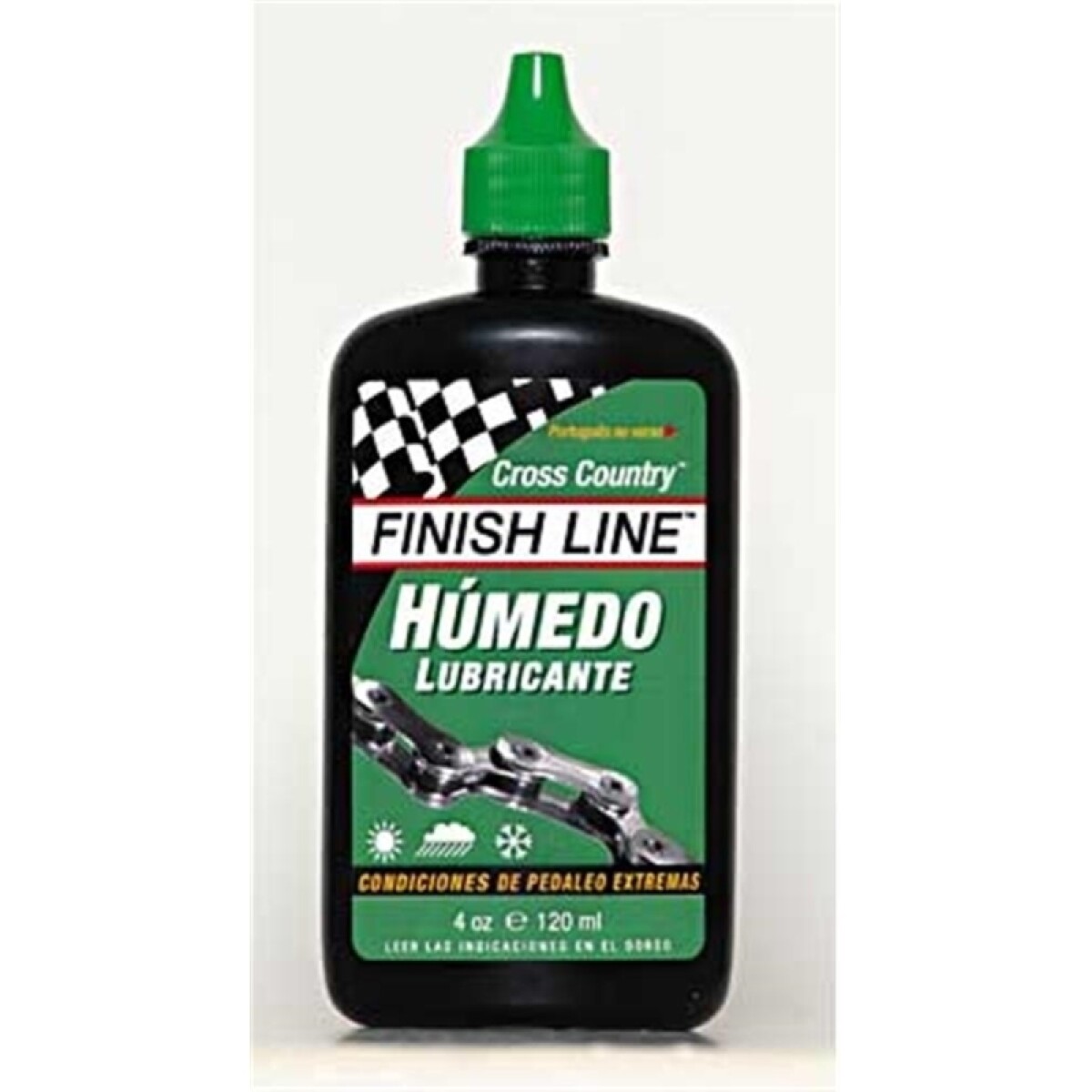 Aceite P/cadena (humedo) Finish Line Verde Grande 120ml Mtb 