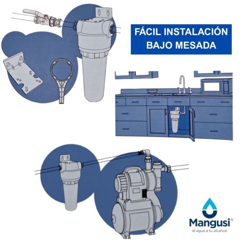 Porta Filtro De Agua, Contendor Con Repuesto Porta Filtro De Agua, Contendor Con Repuesto