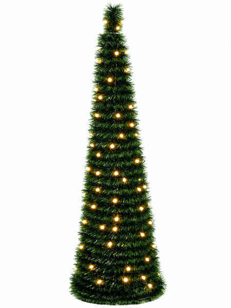 ARBOL EXTENSIBLE CON LUCES VERDE