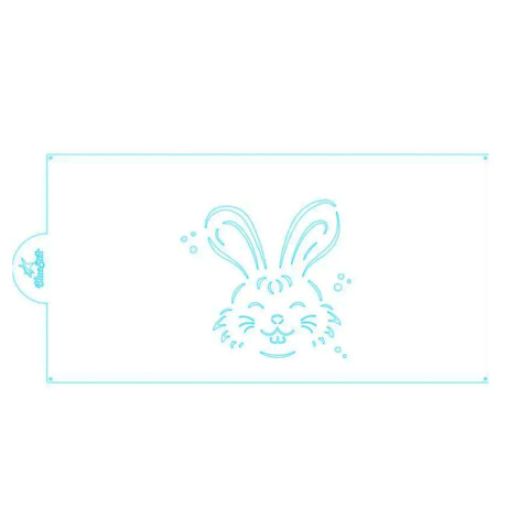 Stencil Pascua Cara de Conejo