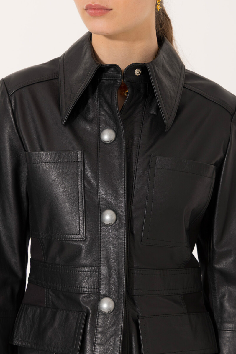 PARKA JOE Negro Brilloso