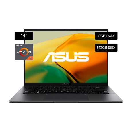 Notebook ASUS Zenbook 14 Oled UM3402YA-KM466W Ryzen 5 7530U 512GB SSD / 8GB RAM Español Black