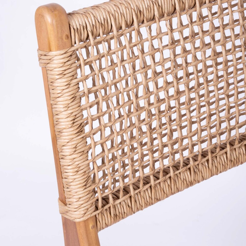 SILLA COMEDOR MADERA NATURAL-BEIGE CURAZAO