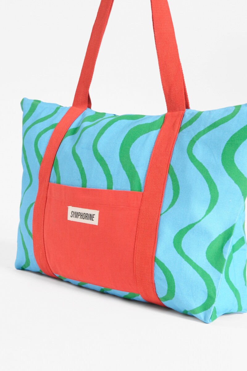 Bolsa Waves azul