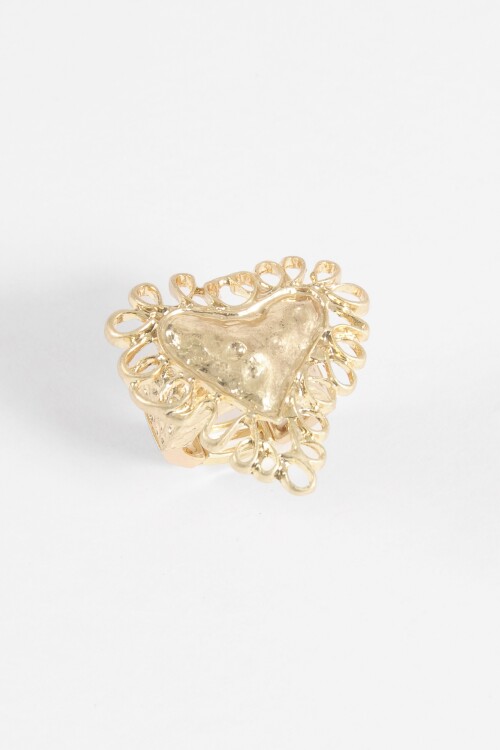 Anillo ajustable cora antique dorado