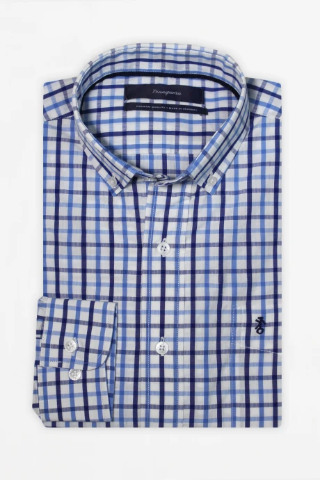 Camisa Premium "La Histórica" Cuadros Azules