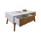 Mesa ratona Linea Metro Blanco/Miel