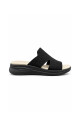 Sandalia zueco Aurora Lycra AU400 Negro