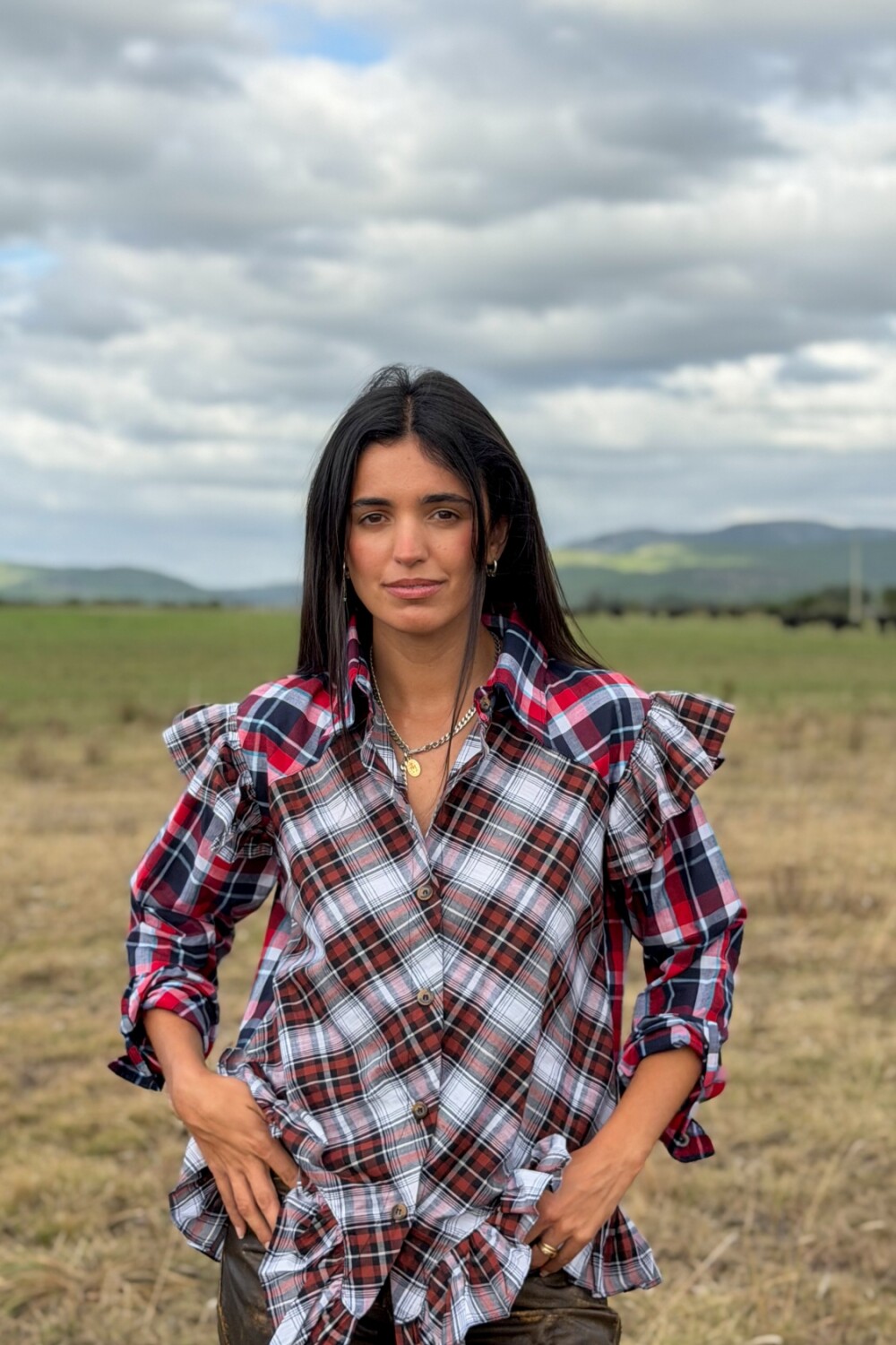 Star Shirt Rojo / Chocolate