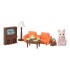 Sylvanian Families Set Living Sala De Estar Gato Juguete Sylvanian Families Set Living Sala De Estar Gato Juguete