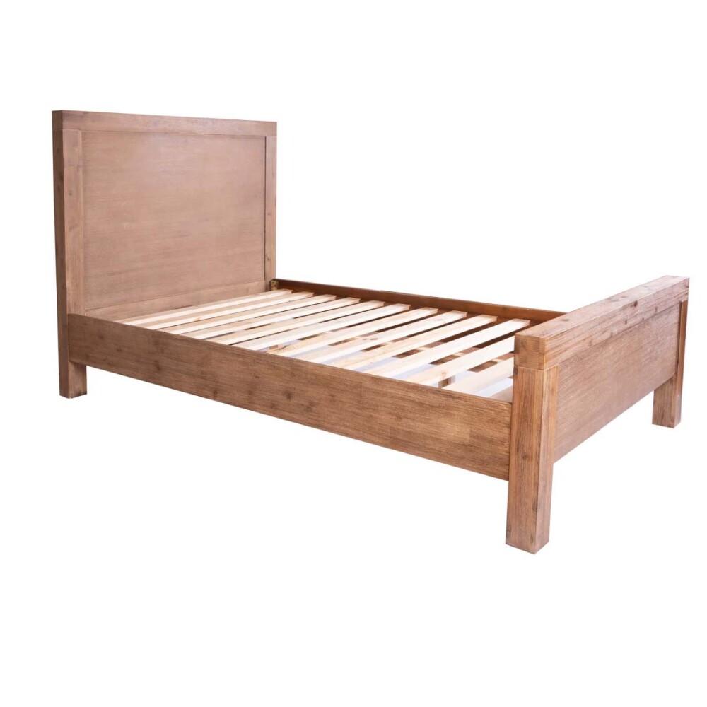CAMA 1 1/2 PLAZA MADERA-ACACIA NATURAL-BEIGE PRINCE