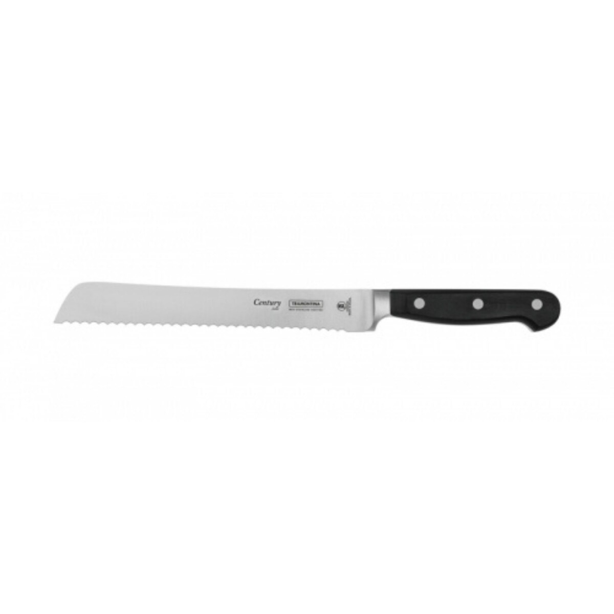 Cuchillo para Pan 8" Acero Inoxidable Mango Negro | Tramontina 24009/108 