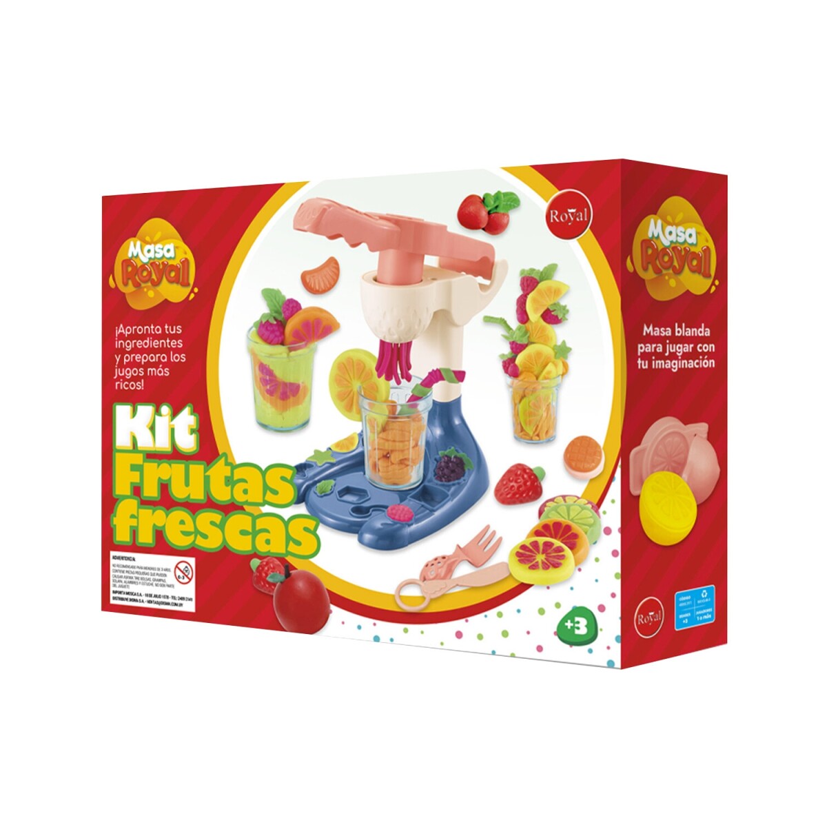Masa para Moldear Infantil Royal Kit de Frutas Frescas 