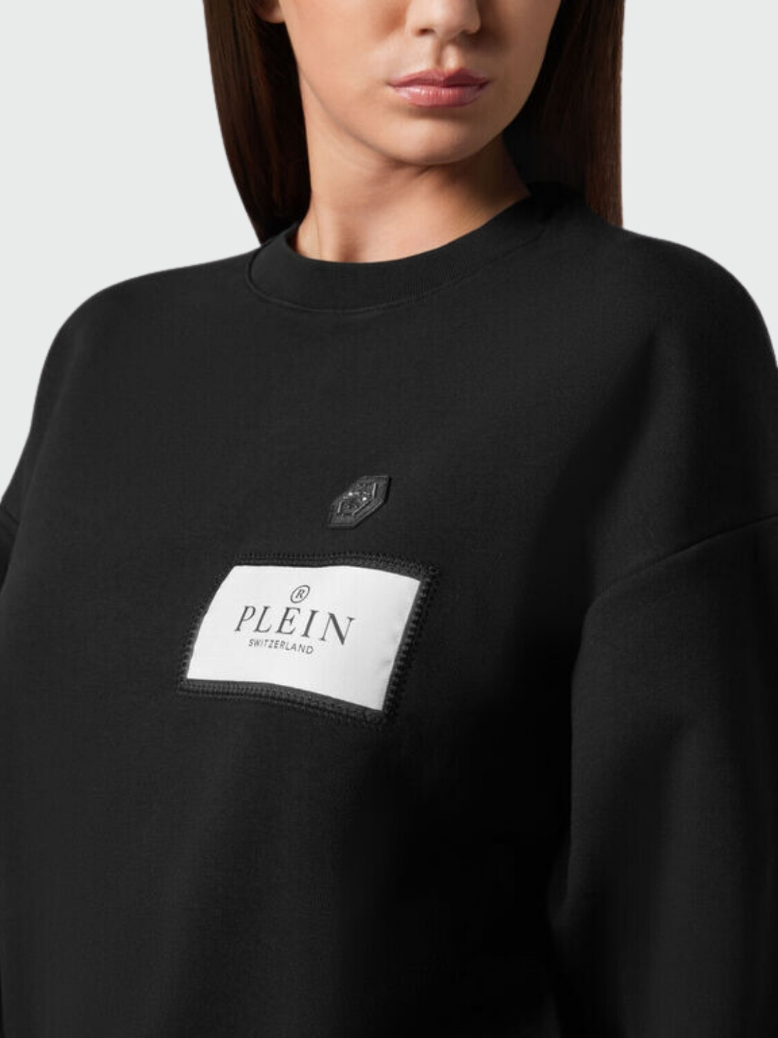 PHILIPP PLEIN - Sudadera cuello redondo ML Negro