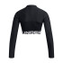 HeatGear Rib Zip LS-GRN BLK-001