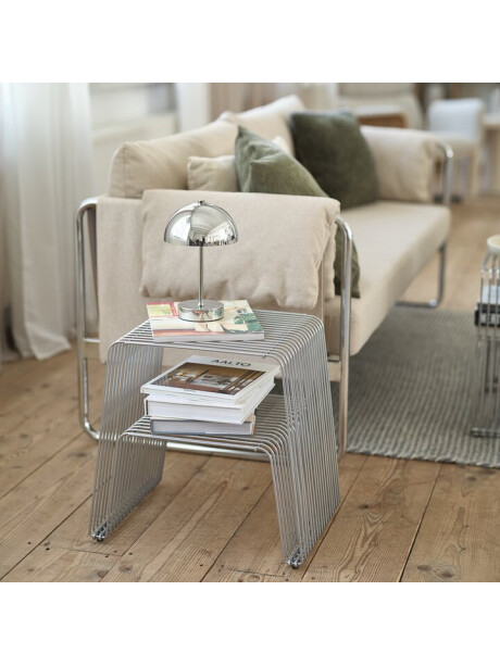 Lámpara batería KENT Ø16xH25 cm cromo Lámpara batería KENT Ø16xH25 cm cromo