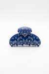 Broche ovalado paisley azul