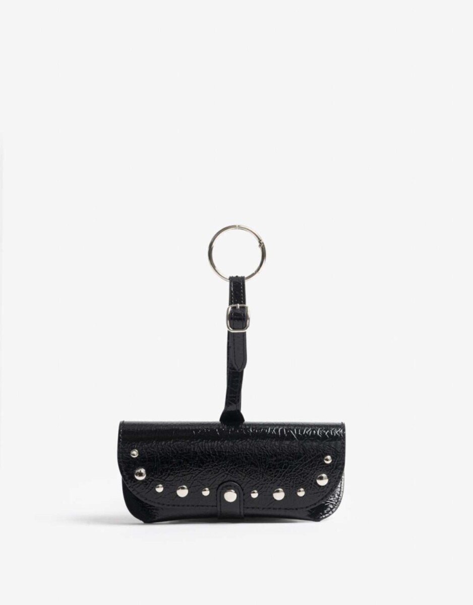 Estuche De Pu Crocco Con Tachas - Combinacion Bicolor 