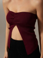 Tops Kartun Bordeaux Oscuro