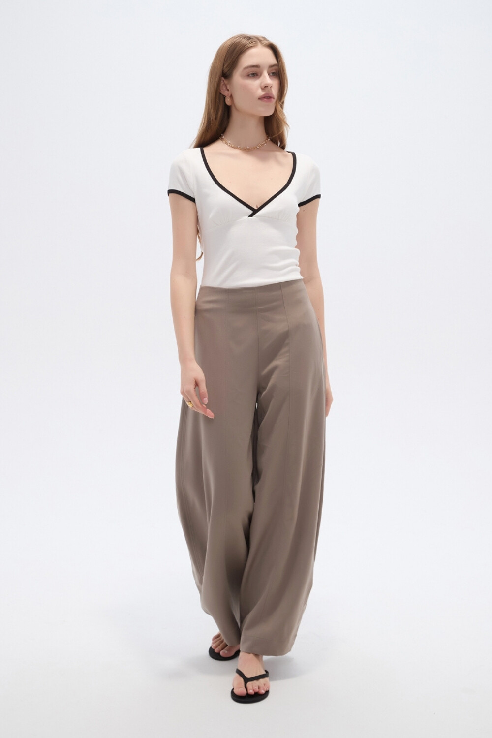 Pantalon Cipia Taupe / Mink / Vison