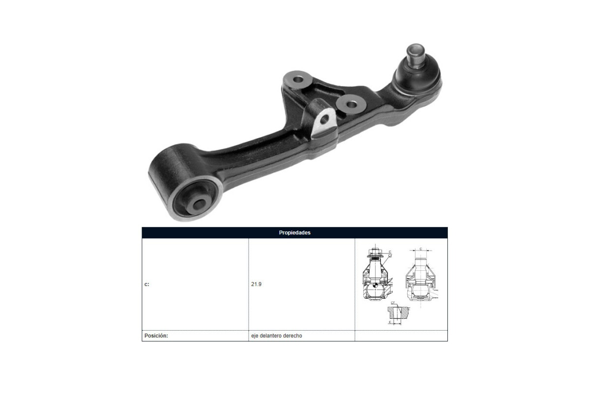 Brazo De Suspension Kia Carnival 05-25 Der Brazo De Suspension Kia Carnival 05-25 Der