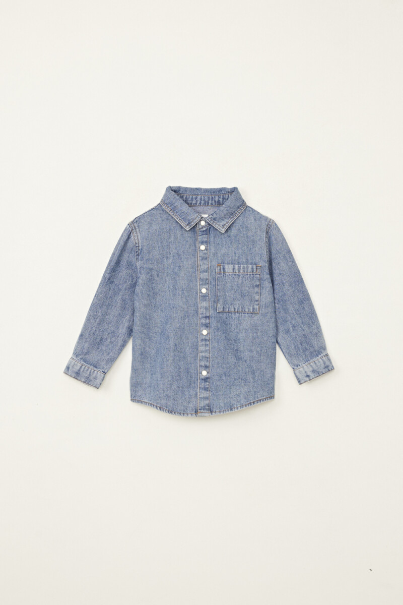 Camisa jean Azul Medio