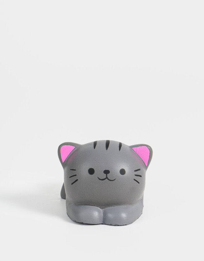 Lúdico Apretable Squishy Gatito - Gris Medio