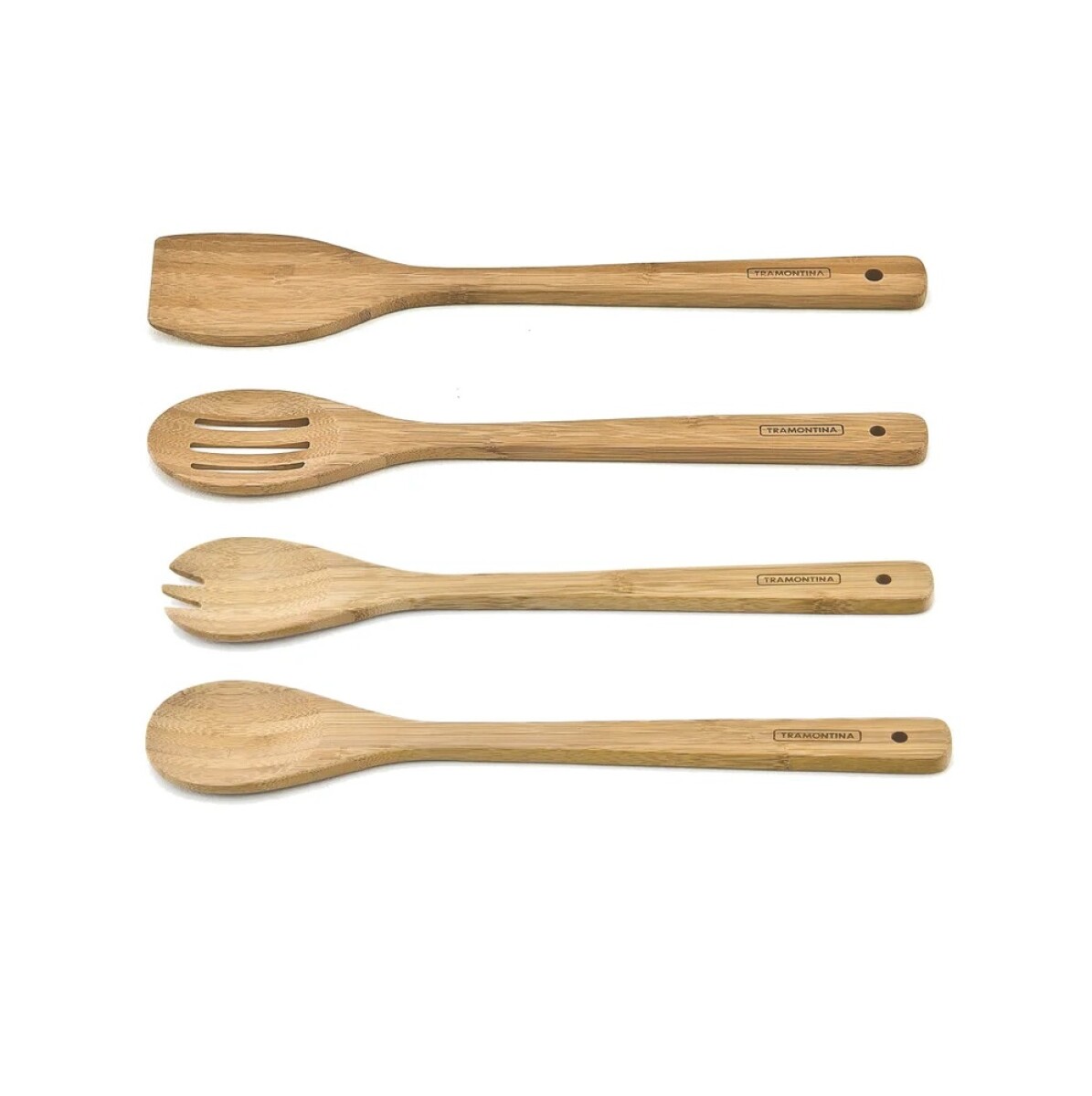 Set de Utensilios de Cocina de Bambú Tramontina – 4 Piezas 